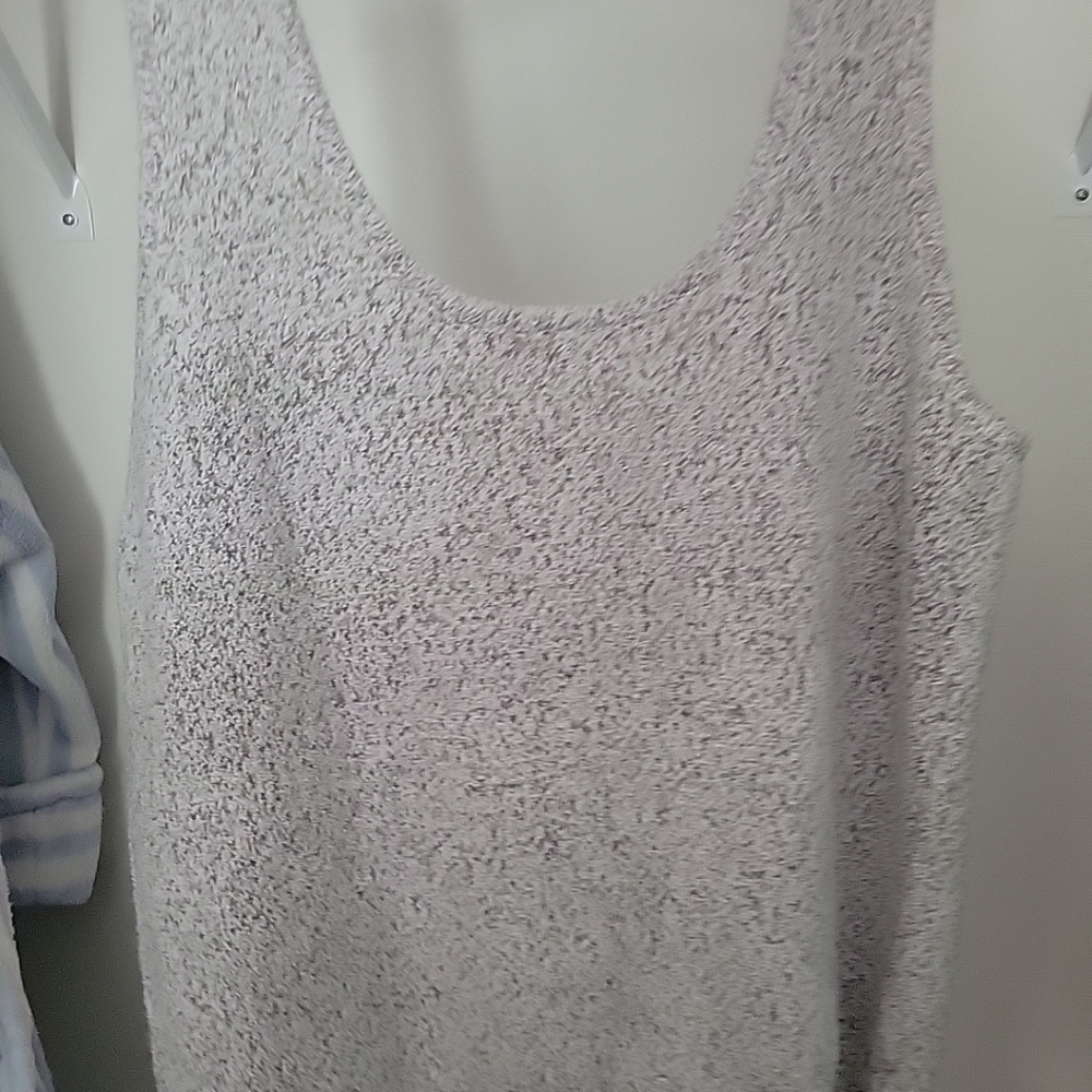 LILLY PULITZER KNIT SLEEVELESS TOP Lunar GREY- L- NWTS